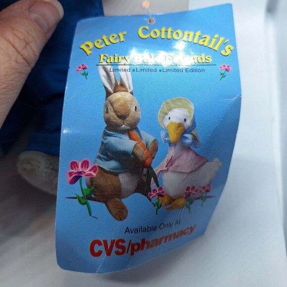 Vintage CVS Peter‎ Cottontail's Friends THIS LITTLE PIGGY Plush 8” With Tag 1998 - Picture 3 of 5